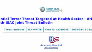 U.S. Hospitals Warned of Potential Multi-City Terror Threat
