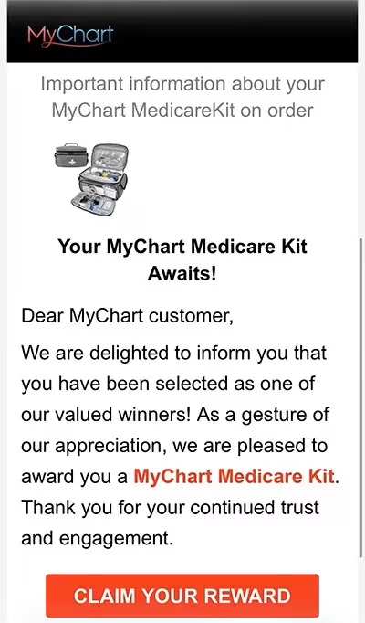 MyChart Phishing Scam
